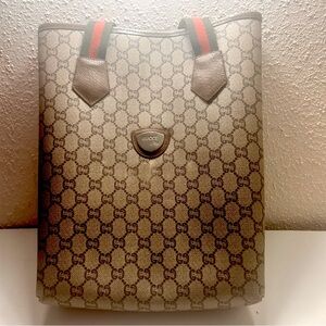 Vintage Gucci Plus brown tote.